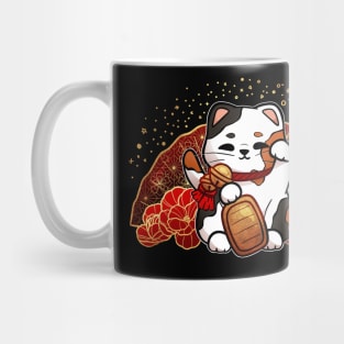 Golden Lucky Cat Mug